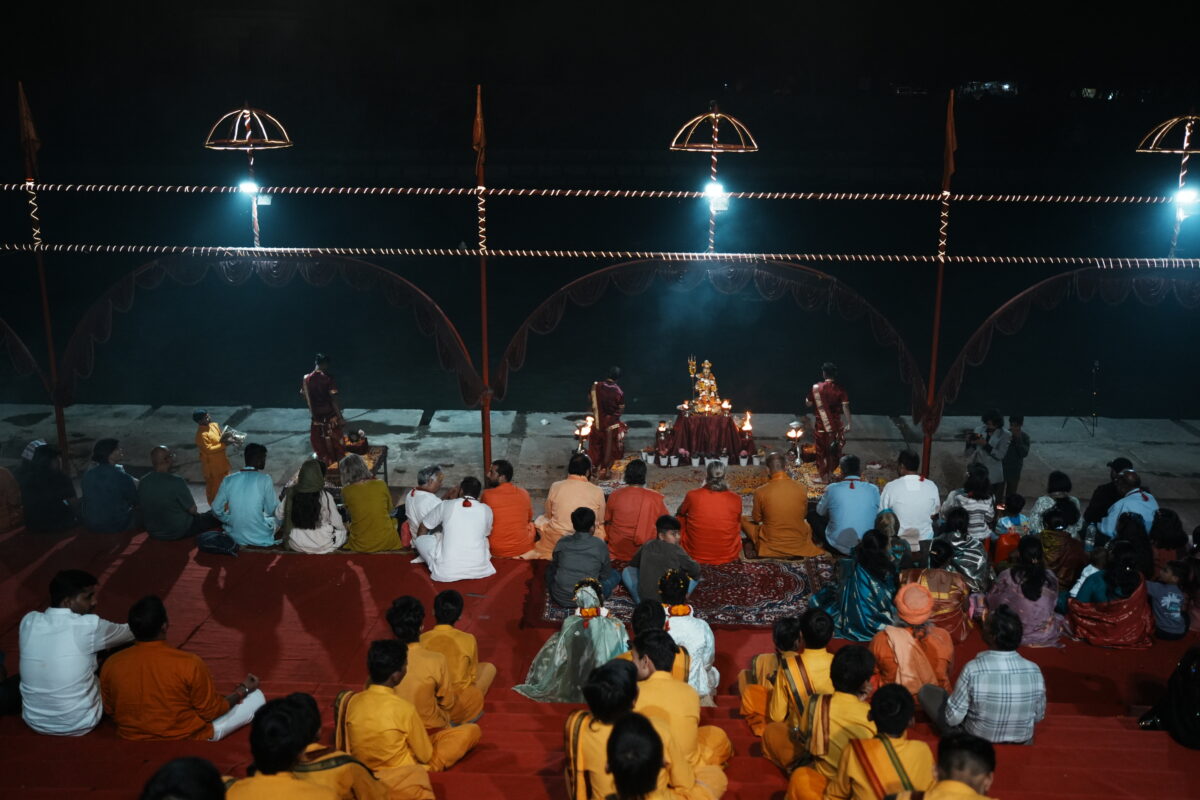 Balaji Baba Divya Dham river aarti